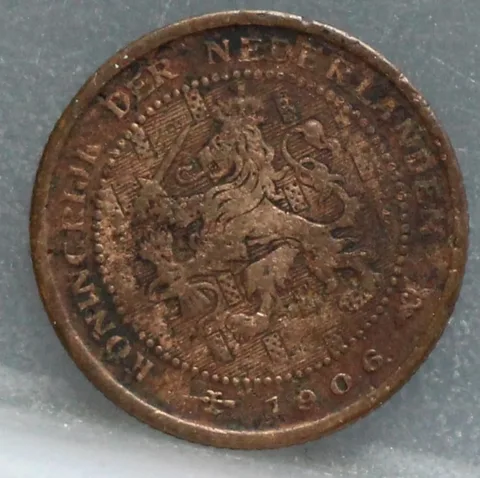 Halve Cent 1906 — Wilhelmina