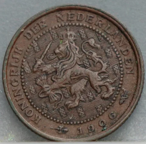 Halve Cent 1906 — Wilhelmina