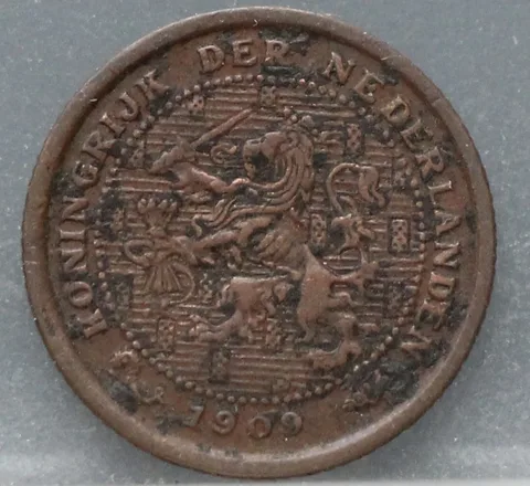 Halve Cent 1909 — Brons