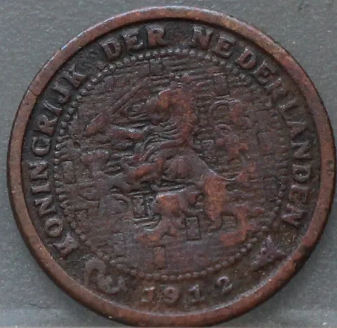 Halve Cent 1912 — Brons