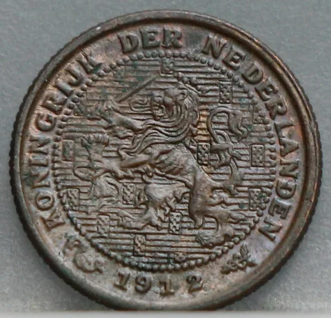 Halve Cent 1912 — Brons