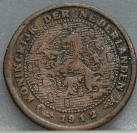 Halve Cent 1912 — Nederland Brons