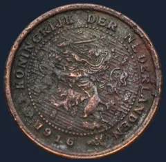 Halve Cent 1916