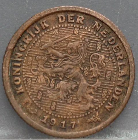 Halve Cent 1917 — Brons