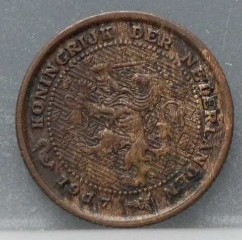Halve Cent 1917 — Brons