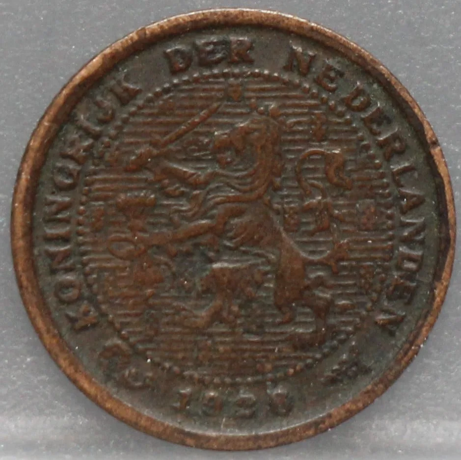 Halve Cent 1928 voorzijde, 1/2 cent