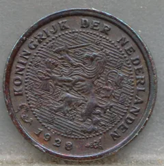Halve Cent 1928 voorzijde, 1/2 cent