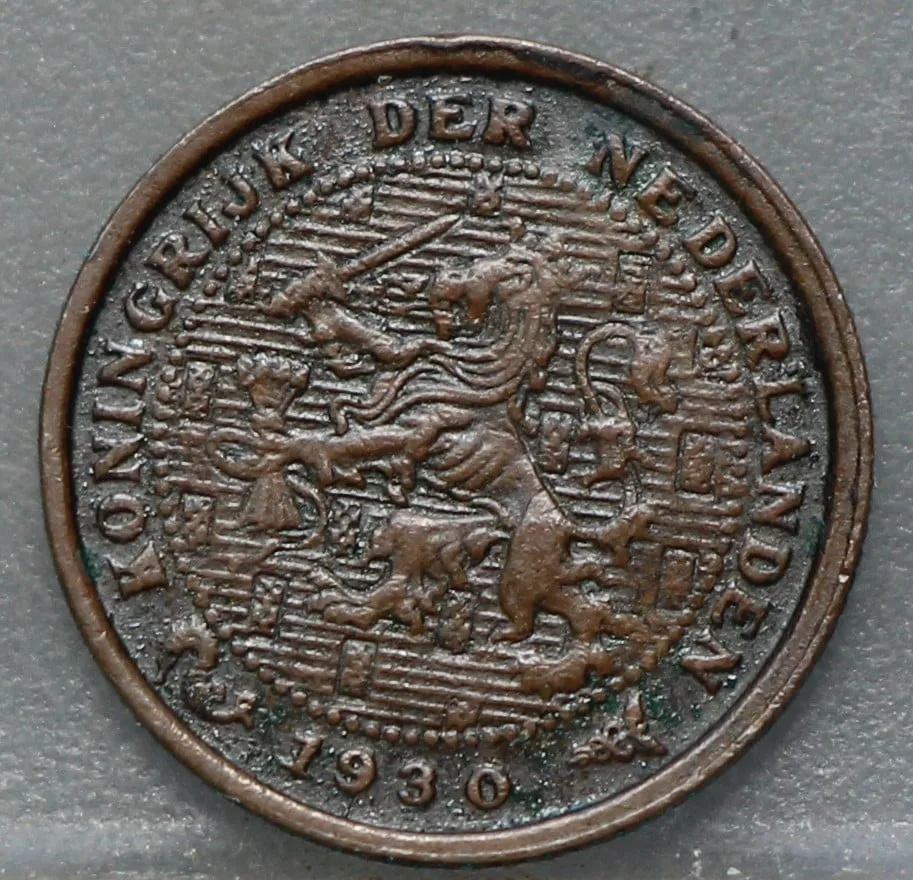 Halve Cent 1930 voorzijde, 1/2 cent