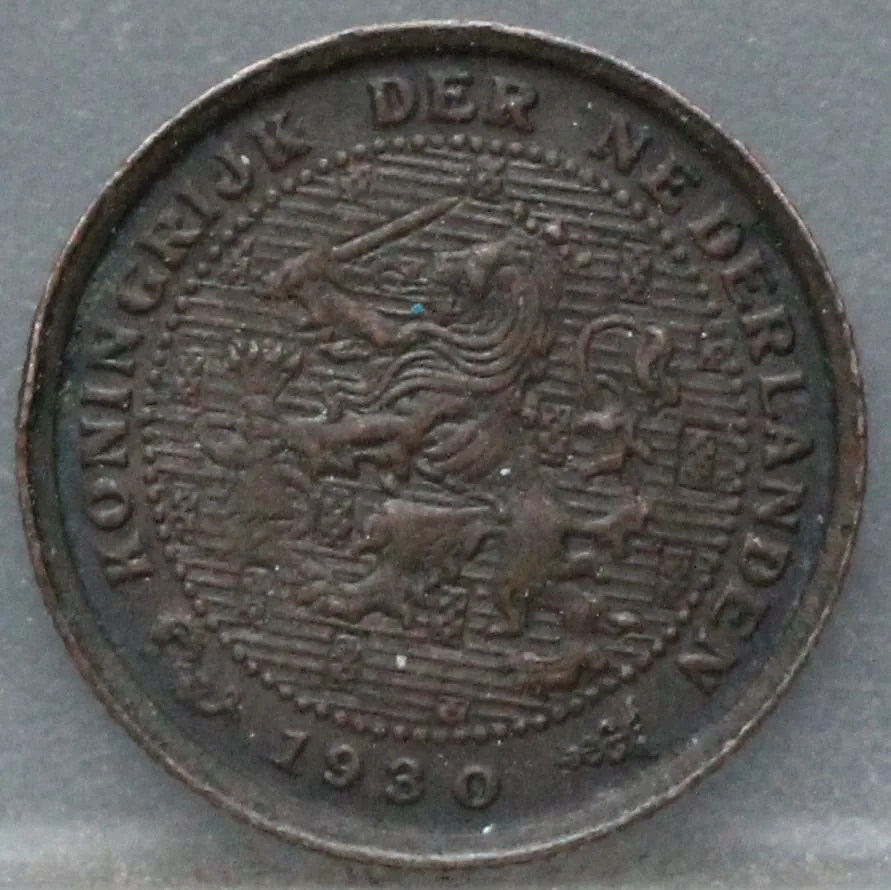 Halve Cent 1930 voorzijde, 1/2 cent