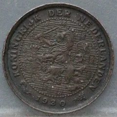Halve Cent 1930 voorzijde, 1/2 cent