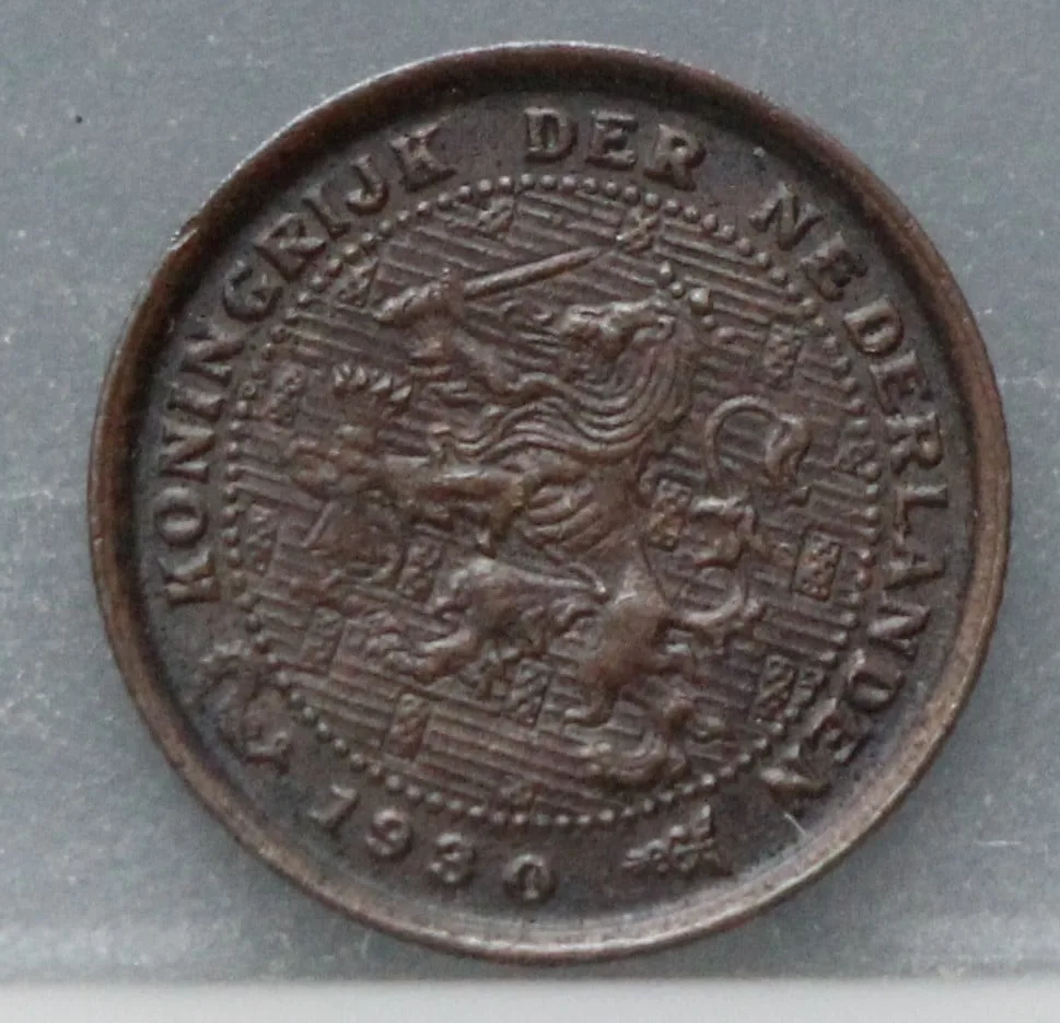 Halve Cent 1930 — Brons voorzijde, 1/2 cent