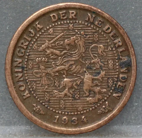 Halve Cent 1934