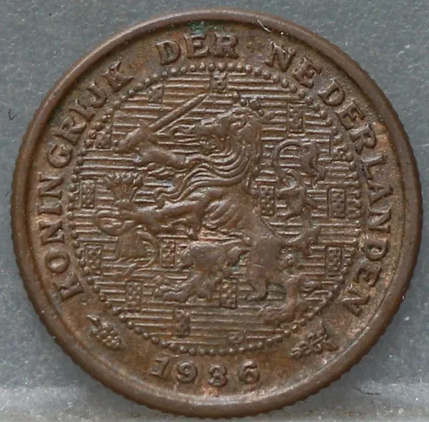 Halve Cent 1936
