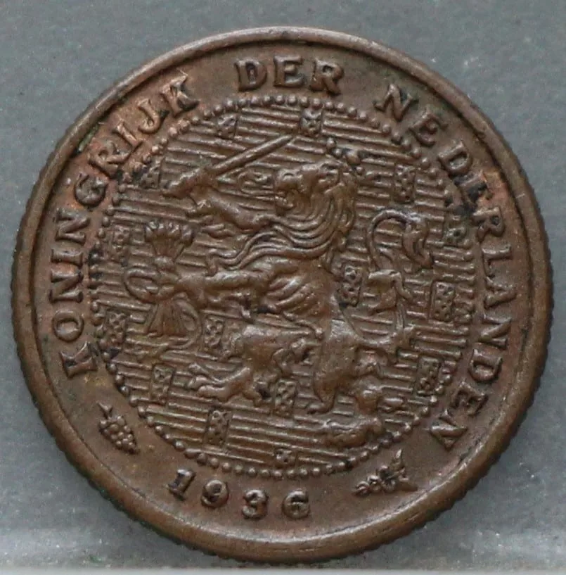 Halve Cent 1936 voorzijde, 1/2 cent
