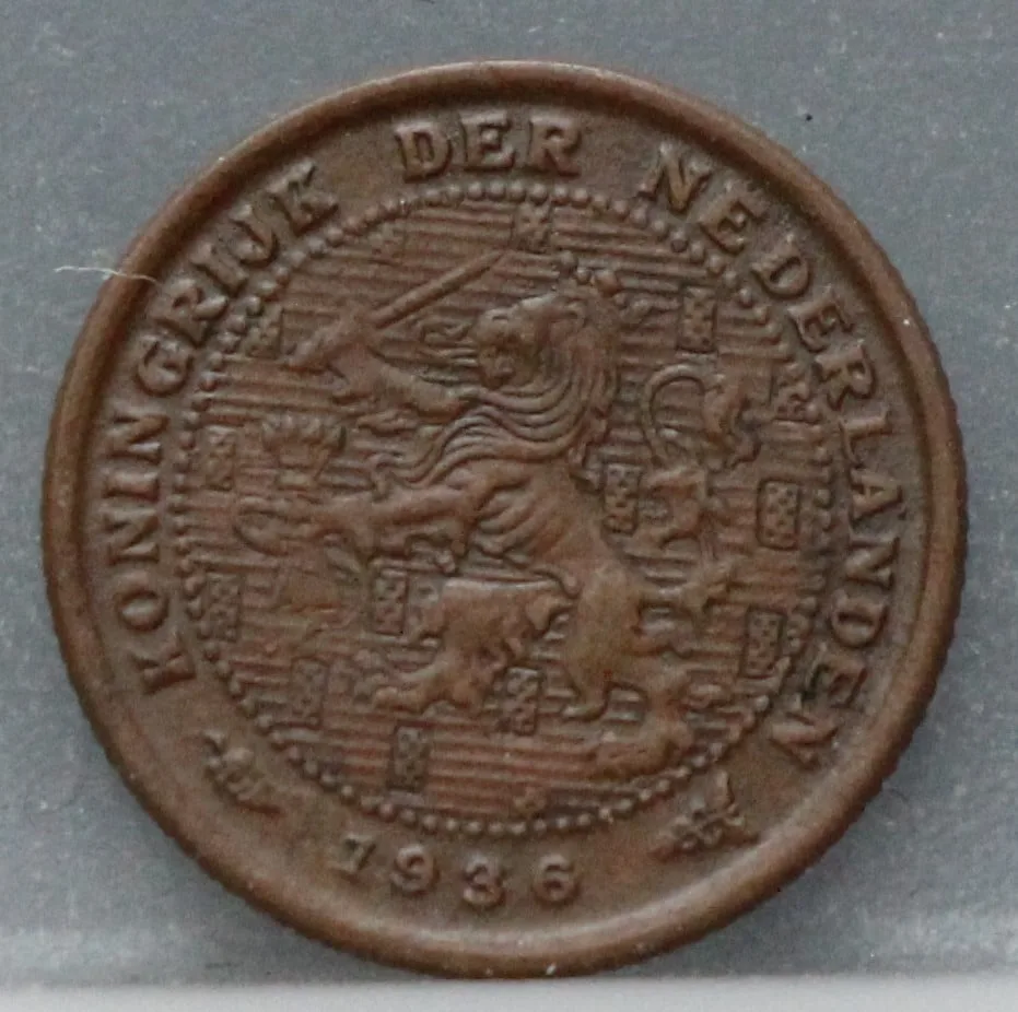 Halve Cent 1936 voorzijde, 1/2 cent
