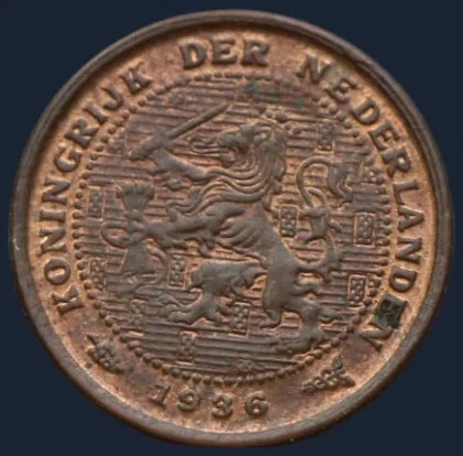 Halve Cent 1936 - Wilhelmina
