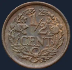 Halve Cent 1936 - Wilhelmina