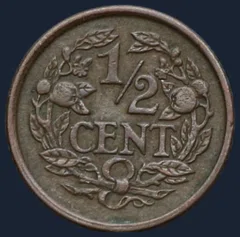 Halve Cent 1936 - Wilhelmina