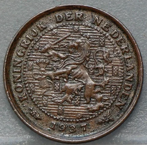 Halve Cent 1937