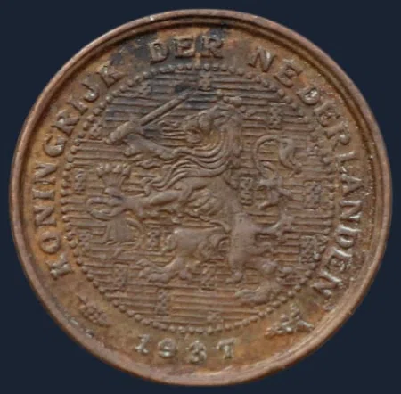 Halve Cent 1937