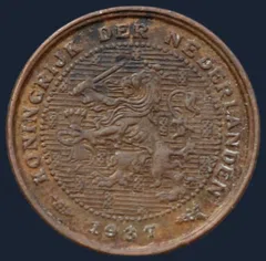 Halve Cent 1937 