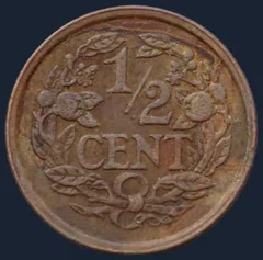 Halve Cent 1937 