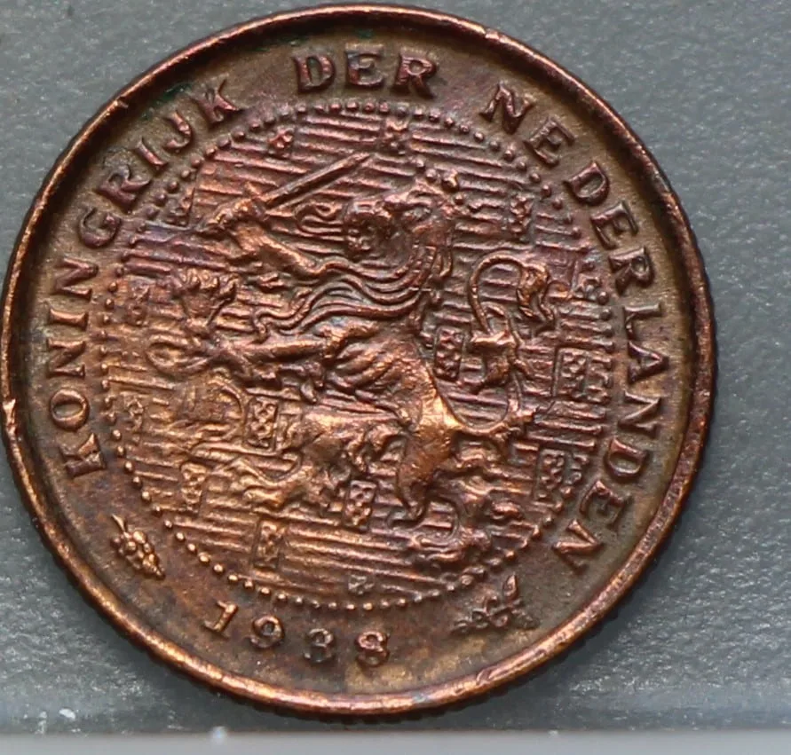 Halve Cent 1938 voorzijde, 1/2 cent