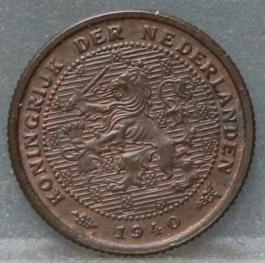 Halve Cent 1940 voorzijde, 1/2 cent