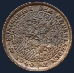 Halve Cent 1940 - Wilhelmina