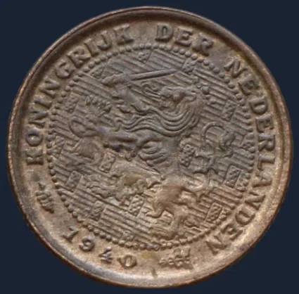 Halve Cent 1940 - Wilhelmina