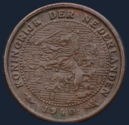 Halve Cent 1940 - Wilhelmina