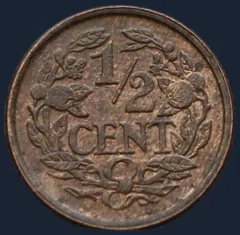 Halve Cent 1940 - Wilhelmina