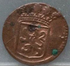 Halve Duit 1752 Holland VOC — Koper achterzijde