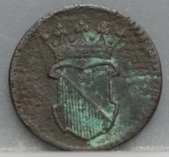 Halve Duit 1755 VOC Utrecht achterzijde