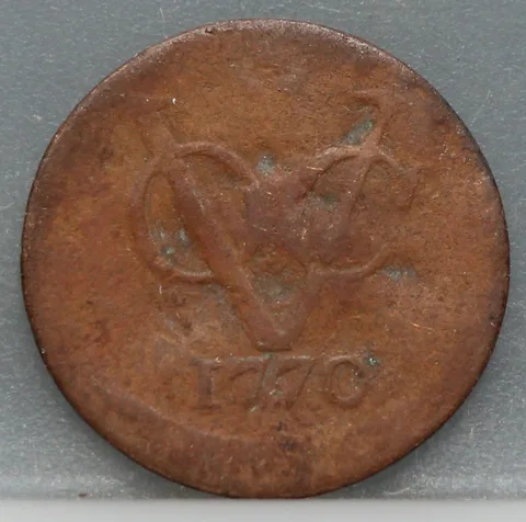 Halve Duit 1770 Holland VOC — Koper