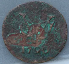Halve Duit 1790 Gelderland — Koper VOC voorzijde