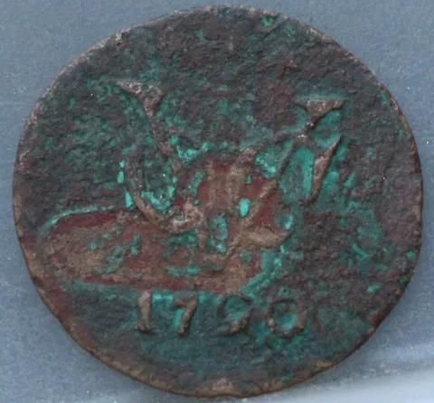 Halve Duit 1790 Gelderland — Koper VOC