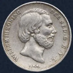 ½ Gulden 1861 Willem III Zilver
