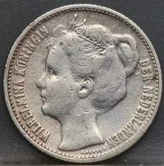 Halve Gulden 1898 — Wilhelmina voorzijde, ½ Gulden (50 cent)
