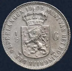 Halve gulden 1905 Wilhelmina