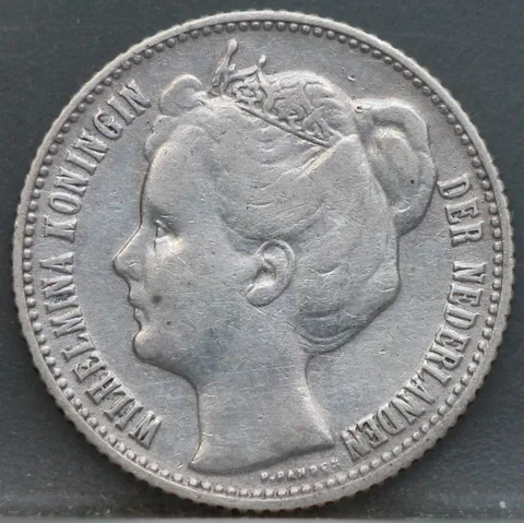 Halve gulden 1908 - 1/2 gulden 1908 Wilhelmina