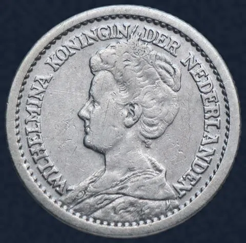 Halve gulden 1910 Wilhelmina - 1/2 gulden 1910