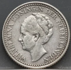 Halve gulden 1921 - 1/2 gulden 1921 Wilhelmina voorzijde