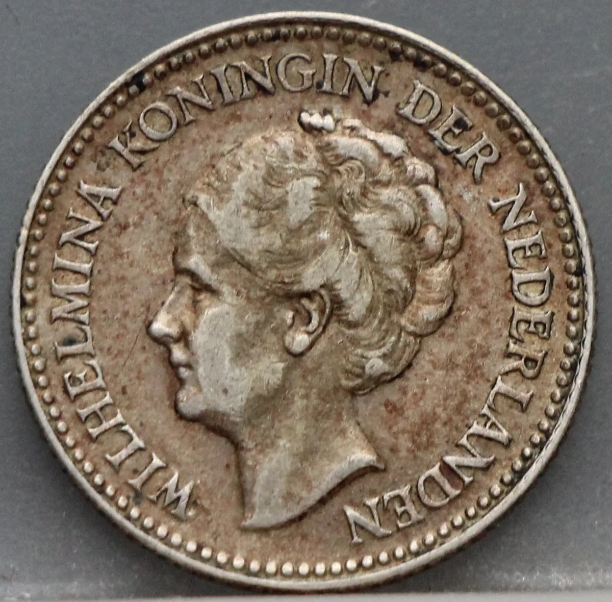 Halve Gulden 1929 — Wilhelmina Zilver voorzijde, ½ Gulden