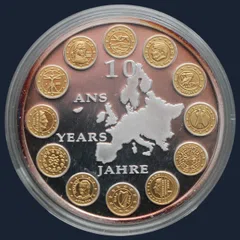 Herdenkingspenning 10 jaar euro 2008