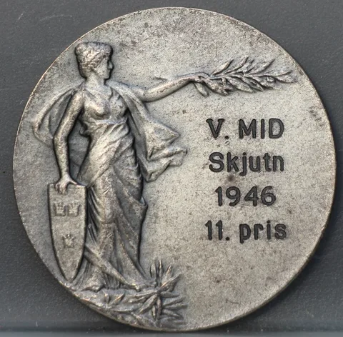 Medaille 1946 Zweden — Militaire Sportvereniging Middenschot 11e Prijs