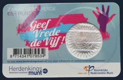 Nederland 5 euro 2013 Vrede van Utrecht coincard
