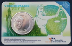 Nederland 5 euro 2013 Vredespaleis coincard
