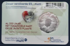 Nederland 5 euro 2014 coincard UNC 200 jaar Nederlandse Centrale Bank