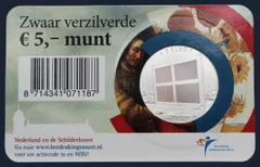 Nederland 5 euro 2014 coincard UNC 200 jaar Nederlandse Centrale Bank
